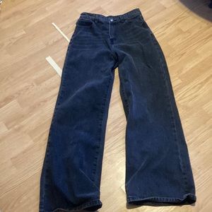 Shein faded black flare leg jeans small